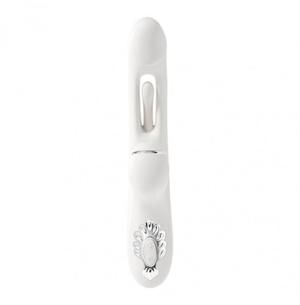 MizzZee - Swing Heating Sucking Slapping Tongue Vibration Wand (Chargeable - White)